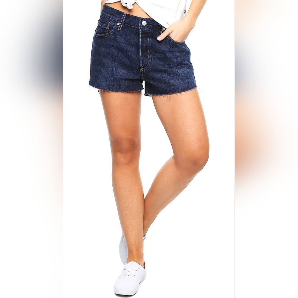 Levi's 501 Shorts Dark Pacific Size 29W | NWOT